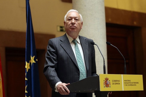 El Ministro de Exteriores, José Manuel García Margallo, en una rueda de prensa. El Ministro de Exteriores, José Manuel García Margallo, en una rueda de prensa.| Efe