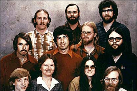 Los fundadores de Microsoft.