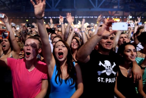Jóvenes alemanes en el Arena de Treptow (Berlín). | Afp Jóvenes alemanes en el Arena de Treptow (Berlín). | Afp