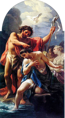 'El bautismo de Cristo', de Corrado Giaquinto 'El bautismo de Cristo', de Corrado Giaquinto