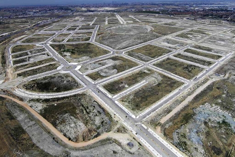 Imagen aérea de los terrenos del nuevo desarrollo madrileño. | EM