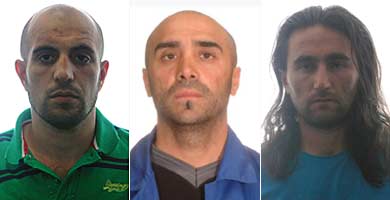 Los tres detenidos, supuestamente vinculados con Al Qaeda.