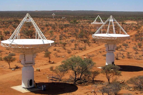 El telescopio consta de 36 antenas.| Askap