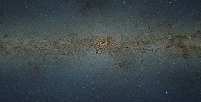 La zona central de la Vía Láctea, captada por VISTA. | ESO