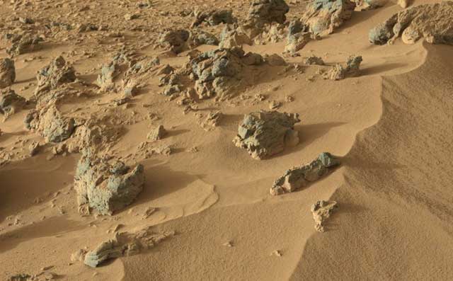 Zona del suelo marciano analizada por el robot 'Curiosity'. | NASA