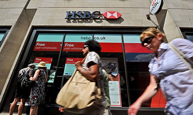 Imagen de una sucursal del HSBC en Londres. | Afp height=384