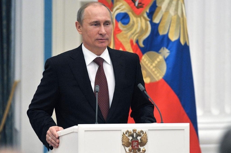El presidente ruso, Vladimir Putin, durante un acto en el Kremlin. | Afp
