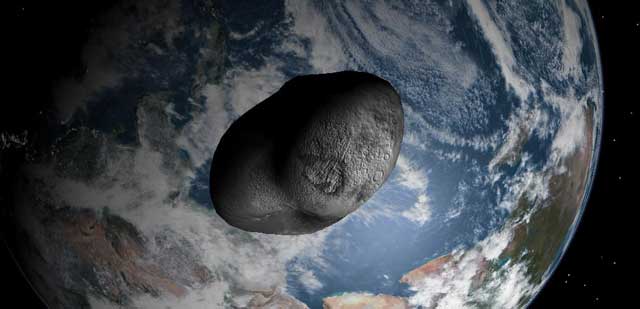Recreación artística del asteroide '99942 Apophis'. | El Mundo
