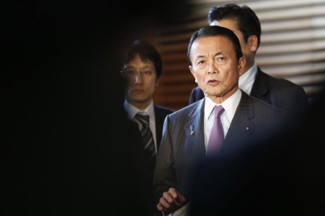 El ministro de Finanzas japonés, en una comparecencia reciente. | Reuters