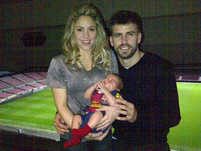 La familia en el Camp Nou. | Twitter.