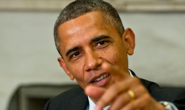 Obama se dirige este viernes a la prensa.| Afp