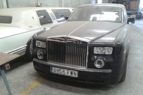 El Rolls Royce que fue propiedad de Díaz Ferrán y que dijo haber vendido a de Cabo. El Rolls Royce que fue propiedad de Díaz Ferrán y que dijo haber vendido a de Cabo.