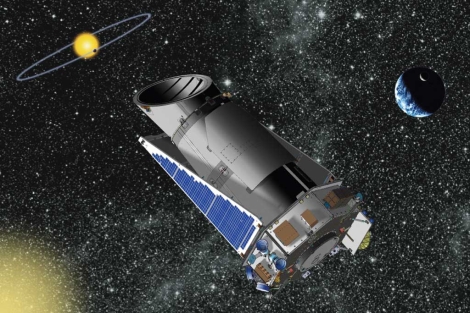 Recreación artísitica del telescopio espacial Kepler. | NASA