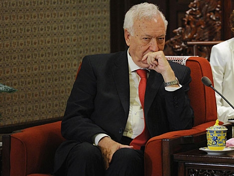 El ministro de Asuntos Exteriores, José Manuel García-Margallo, hoy de visita en China. | Pool