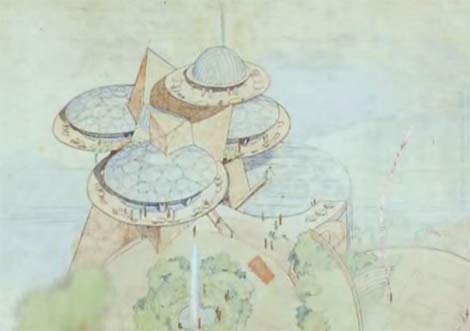El club Huntington Hartford, ideado por Lloyd Wright.