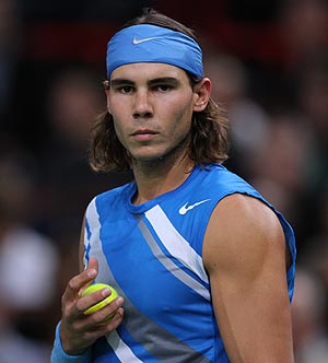 Rafa Nadal, durante el Masters Series de París. (Foto: AFP)