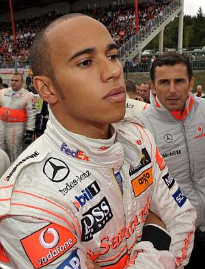 Lewis Hamilton, tras el GP de B�lgica. (Foto: EFE)
