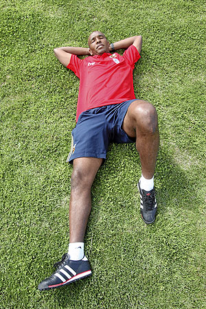 Marcos Senna, en la Ciudad del Fútbol de Las Rozas. (Foto: Alberto Cuéllar) Marcos Senna, en la Ciudad del Fútbol de Las Rozas. (Foto: Alberto Cuéllar)