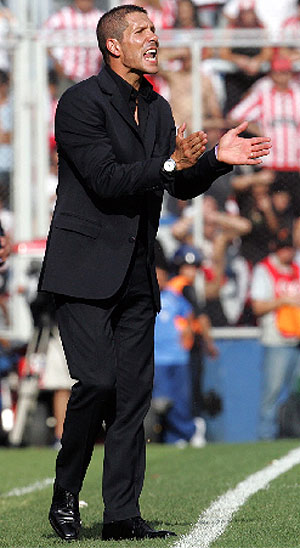 Simeone, en su etapa en Estudiantes. (Foto: AFP)