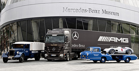 Mercedes celebra sus 75 años transportando �Flechas de Plata�