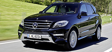 Al volante del Mercedes ML