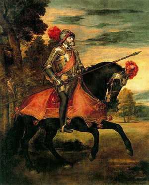 'Carlos V a caballo en Mühlberg', de Tiziano (Museo Nacional del Prado)