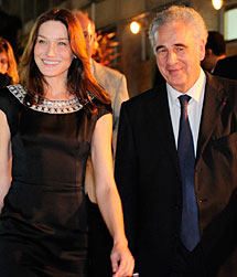 Bruni y Kazatchkine. | AFP