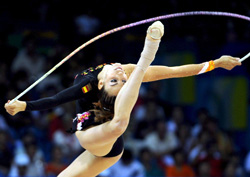 Almudena Cid, en acción. (Foto: EFE)