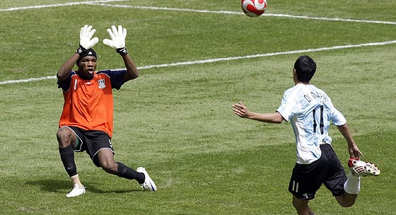 Di María marca el gol del triunfo. (Foto: AP)