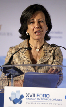 Ana Patricia Botín, presidenta de Banesto.|Efe