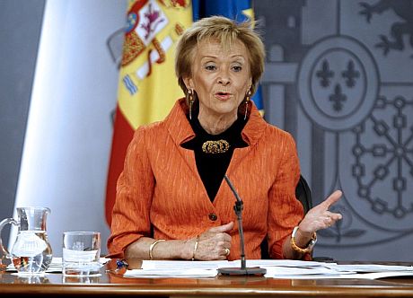 La vicepresidenta primera del Gobierno, María Teresa Fernández de la Vega. | Efe