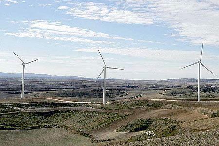 Un parque eólico en la provincia de Burgos. | Toño Gallego