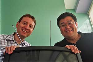 Beat Knecht y Sugih Jamin, fundadores de Zattoo. (Foro: Zattoo)