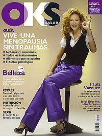 La presentadora Paula Vázquez, portada de 'OKS' por sus parásitos selváticos.