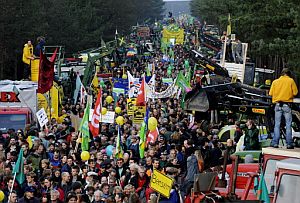 Manifestación en Gorleben, Alemania. (Foto: AFP)