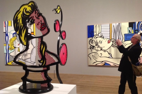 'Mujer con luz de sol', en la exposición de Lichtenstein en Londres. | C. Fresneda 'Mujer con luz de sol', en la exposición de Lichtenstein en Londres. | C. Fresneda
